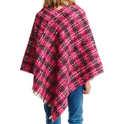 Women's Plaid Tweed Luxe Poncho