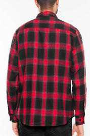 Men's Regular Fit Plaid Checkered Flannel Shirt