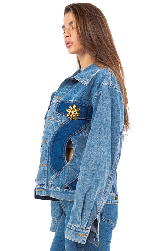 Women's Oversized Denim Fashion Jacket