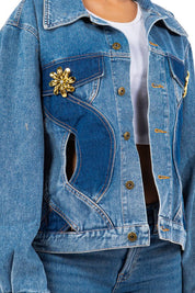 Women's Oversized Denim Fashion Jacket