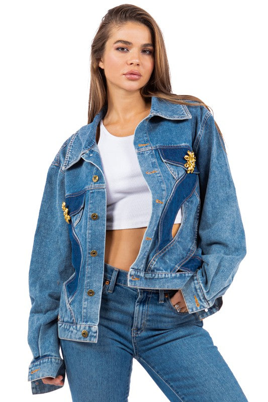 Women's Oversized Denim Fashion Jacket