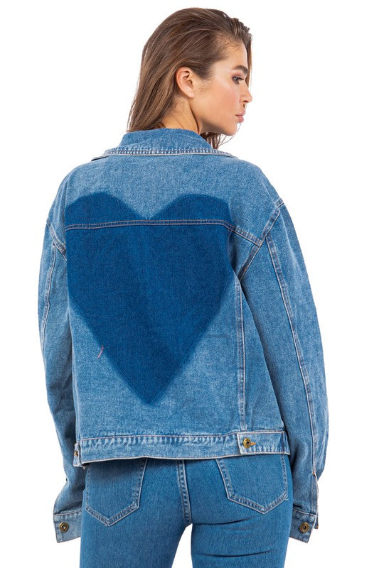 Women's Oversized Denim Fashion Jacket