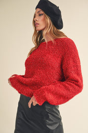 Women's Relaxed Fit Scoop Neck Sweater