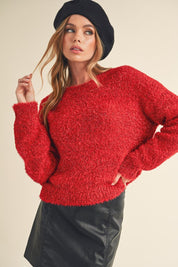 Women's Relaxed Fit Scoop Neck Sweater