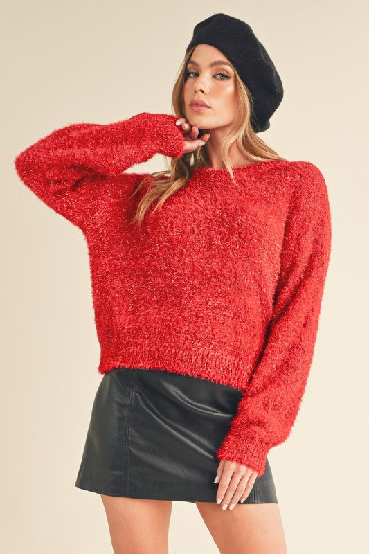 Women's Relaxed Fit Scoop Neck Sweater