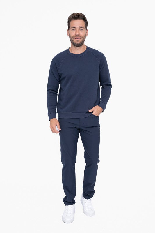 Men's Relaxed Fit Cotton Blend Classic Crewneck