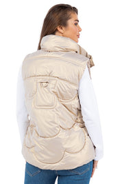 Women's Oversized Sleeveless Puffer Jacket Vest