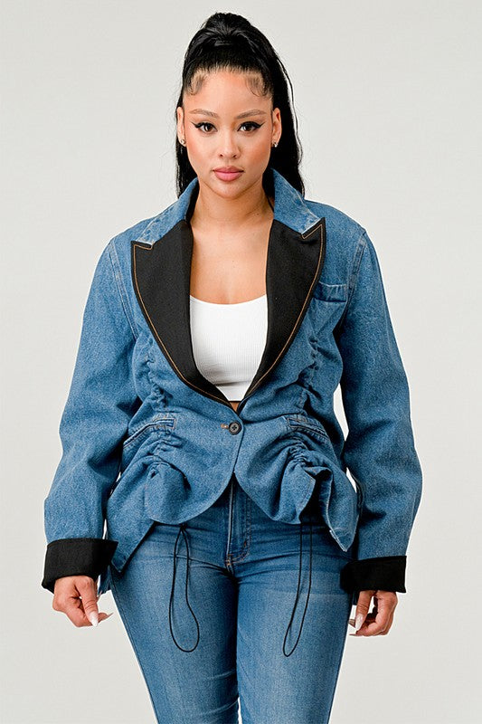 Athina Cute Denim Blazer