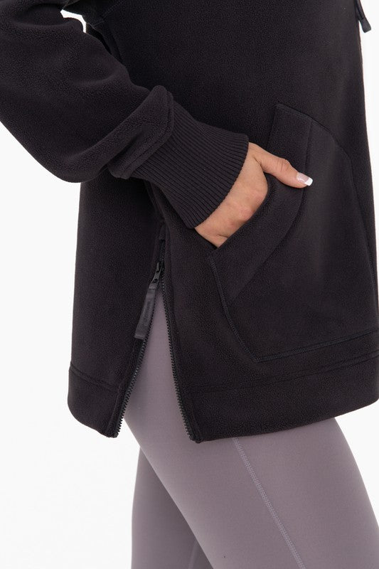 Women's Relaxed Fit Microfleece Bomber Jacket