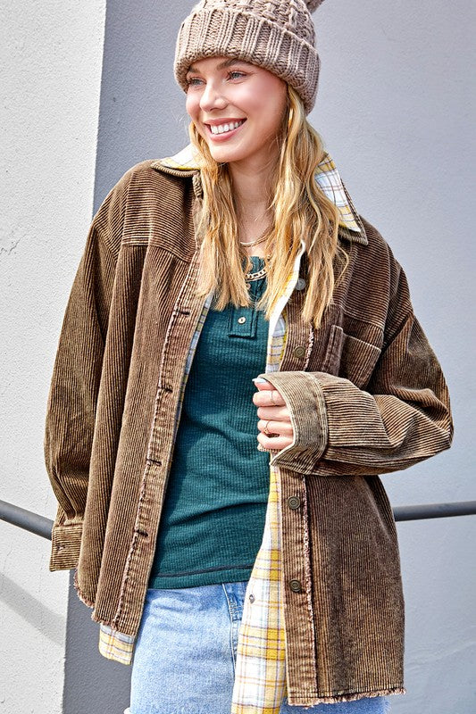 Women's Oversized Corduroy Jacket