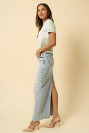 Women's Casual Long Maxi Skirt with 5 Pockets