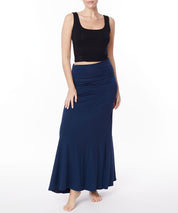 Women's Classic A-Shape Bamboo Maxi Skirt