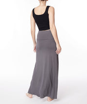 Women's Classic A-Shape Bamboo Maxi Skirt