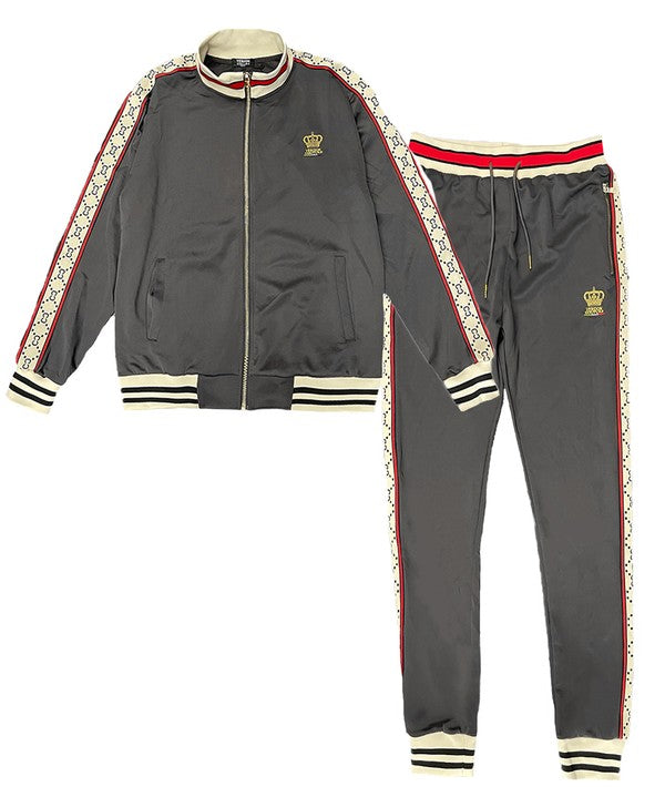 Men's Full Zip Track Jacket and Pants Set