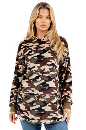 Women's Oversized Fleece Pullover Hoodie