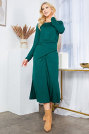 Women's Waist Wrap Dress with Pockets