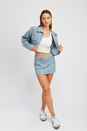 Women's Cropped Denim Jacket