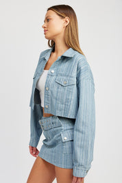 Women's Cropped Denim Jacket