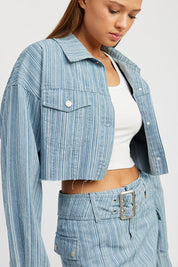 Women's Cropped Denim Jacket