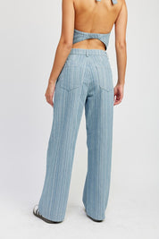 Women's Mid Rise Wide Leg Pants