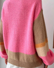 Women's Color Block Knit Sweater