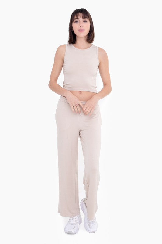 Women's Cozy Mid-Rise Lounge Terry Pants