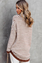 Women's Oversized Ribbed Knit Poncho Sweater