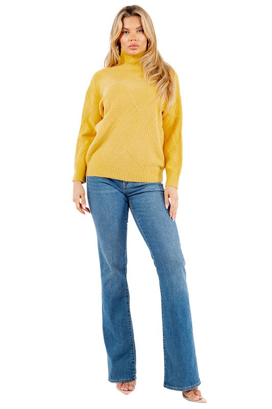 Women's Casual Long Sleeve Knit Sweater