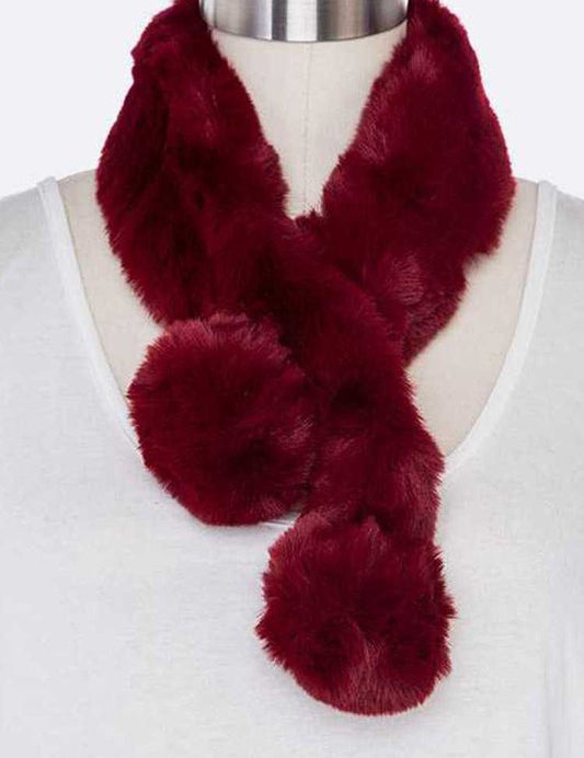 Women's Soft Faux Fur Plush Scarf