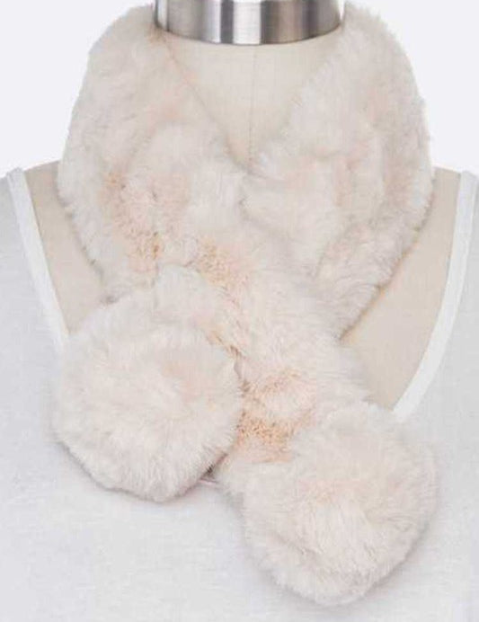 Women's Soft Faux Fur Plush Scarf