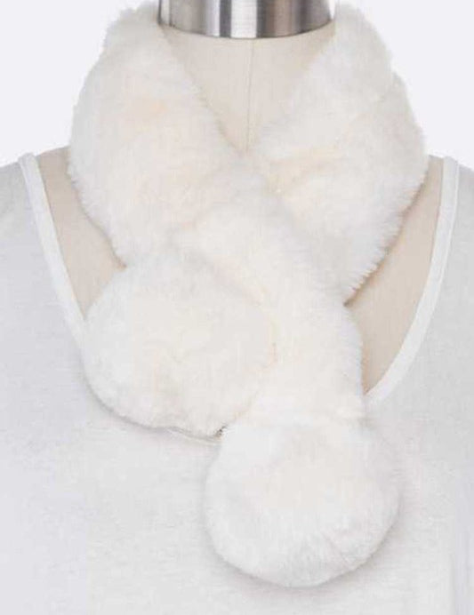 Women's Soft Faux Fur Plush Scarf