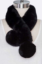 Women's Soft Faux Fur Plush Scarf