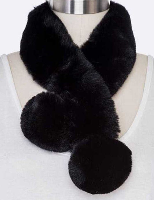 Women's Soft Faux Fur Plush Scarf