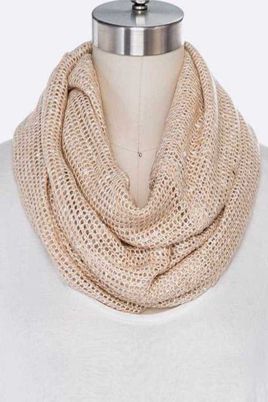 Women's Loose Knit Infinity Scarf