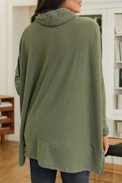 Women's Casual Cowl Neck Long Sleeve Tunic Top