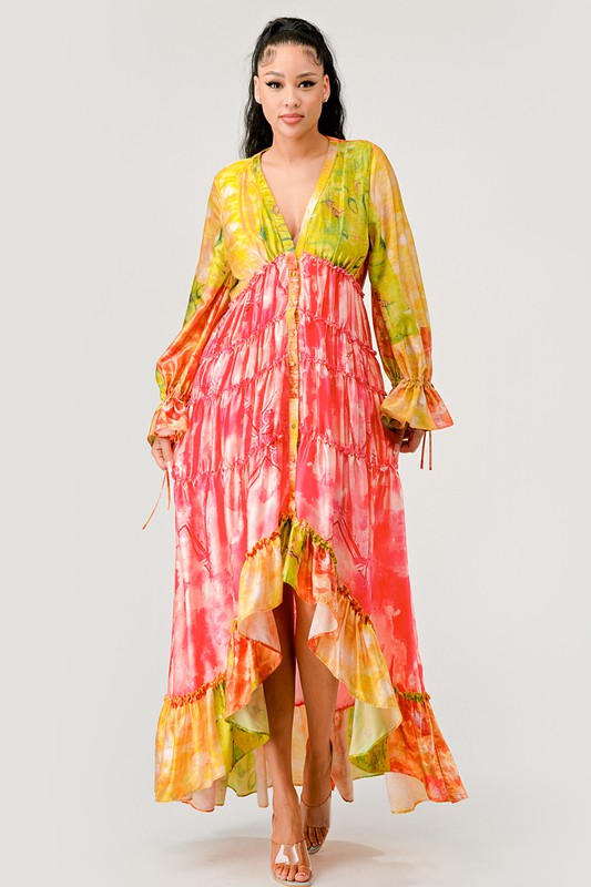 Women's Sunset Breeze Tiered Maxi Dress