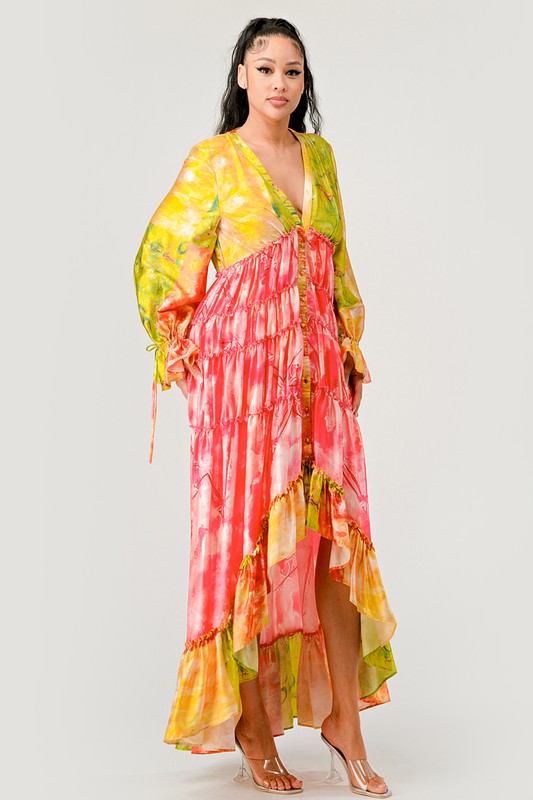 Women's Sunset Breeze Tiered Maxi Dress