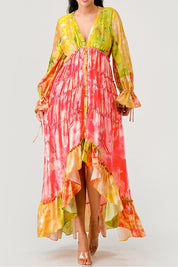 Women's Sunset Breeze Tiered Maxi Dress