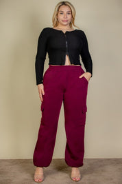 Women's Plus Size Drawstring Waist Jogger Sweatpants