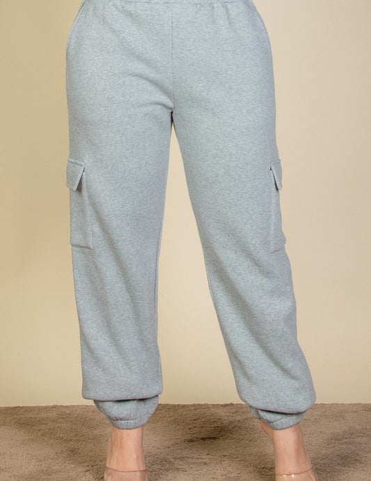 Women's Plus Size Drawstring Waist Jogger Sweatpants