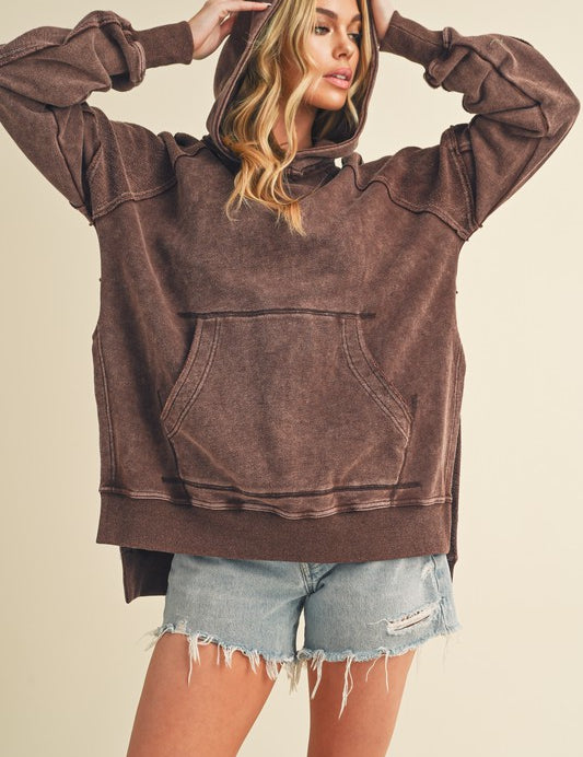 Women's Relaxed Washed Cotton Hoodie