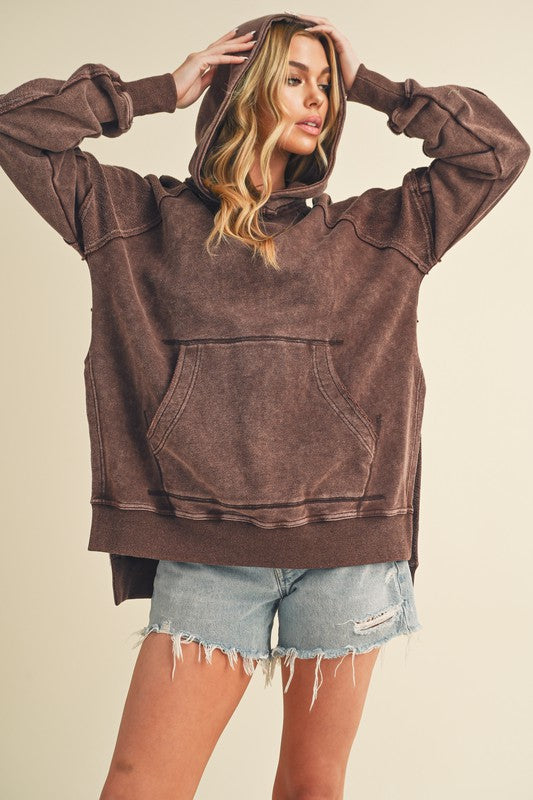 Women's Relaxed Washed Cotton Hoodie