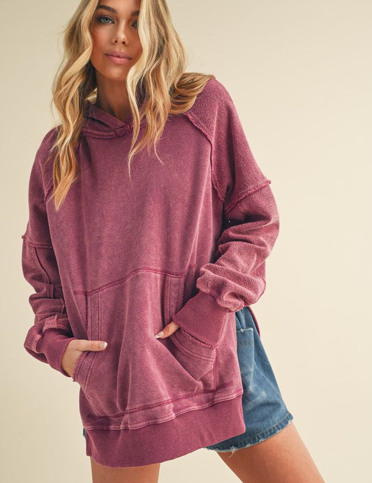 Women's Relaxed Washed Cotton Hoodie