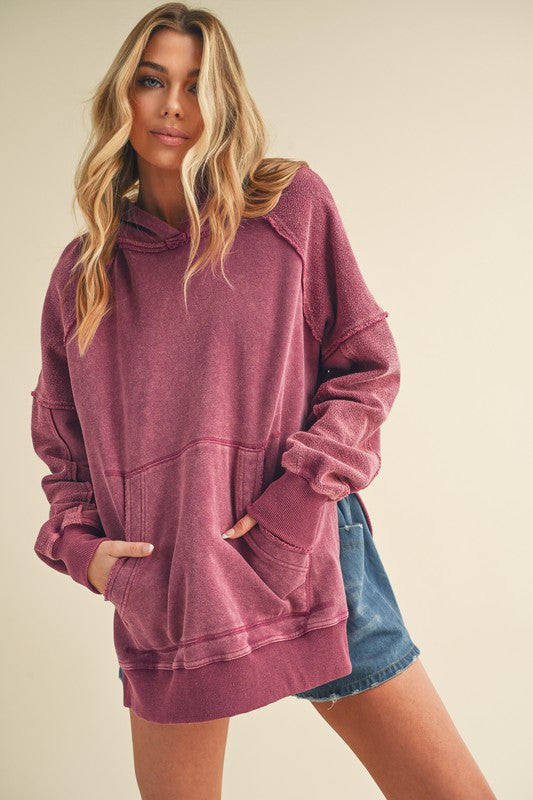 Women's Relaxed Washed Cotton Hoodie