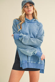 Women's Relaxed Washed Cotton Hoodie