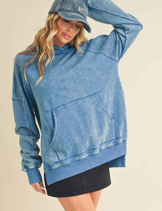 Women's Relaxed Washed Cotton Hoodie