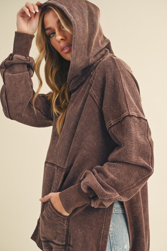 Women's Relaxed Washed Cotton Hoodie