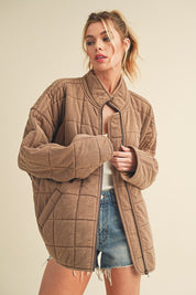 Women's Oversized Quilted Cotton Dixie Jacket