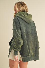 Women's Relaxed Washed Cotton Hoodie