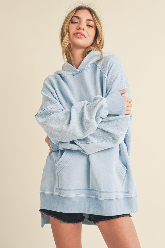 Women's Relaxed Washed Cotton Hoodie